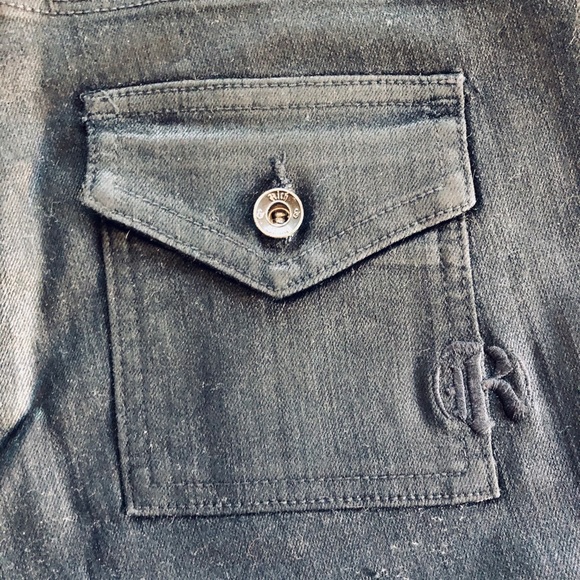 Rich & Skinny Super Stretch Black Cargo Jeans NWT - Picture 7 of 8